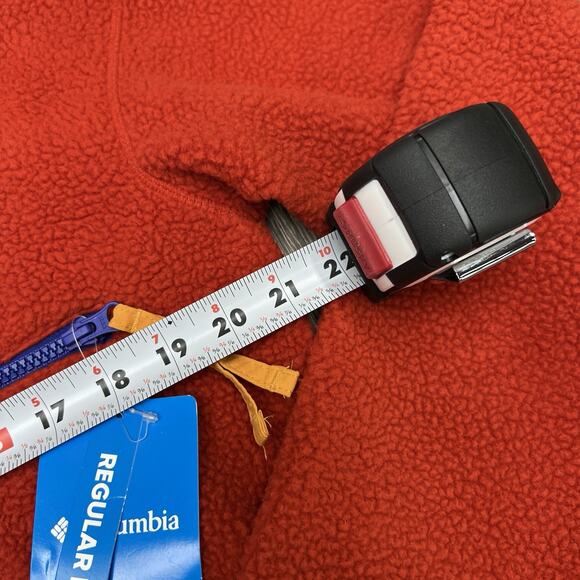 Columbia 1/2 Snap Jacket Size Small Mens Red Orange Helvetia $85 - Picture 5 of 12